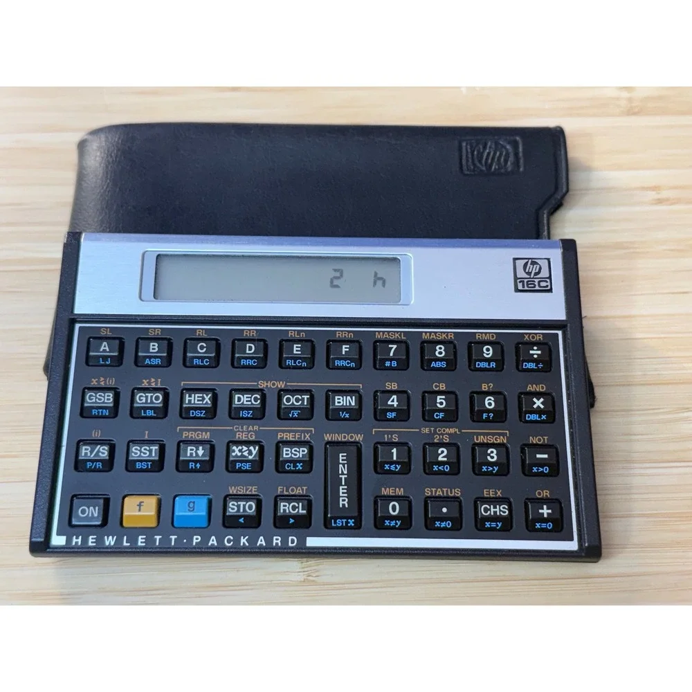 Vintage HP 16C Computer Scientist Calculator Voyager Series USA Made with Case